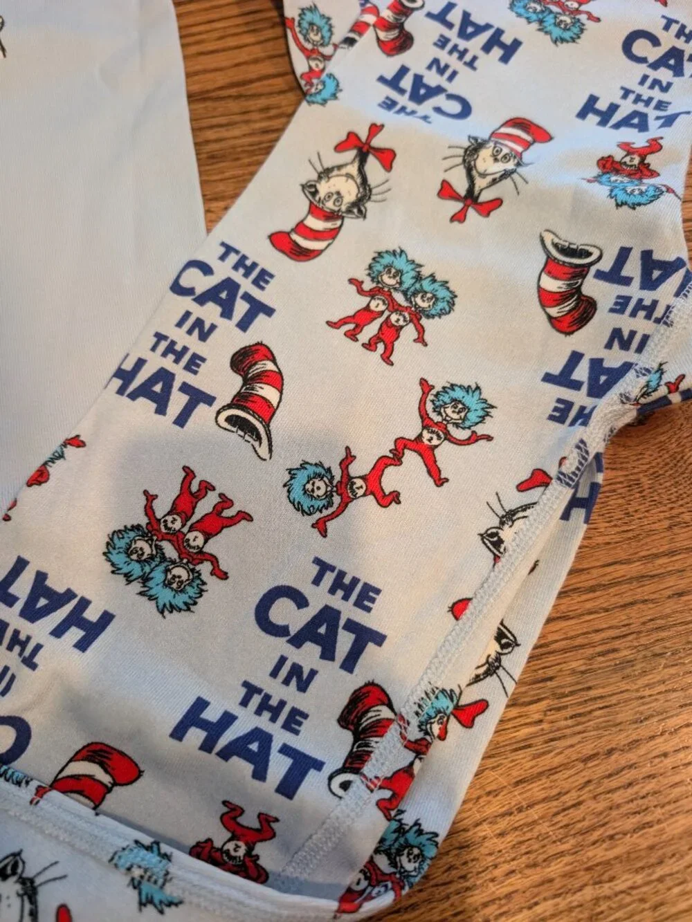 HA Cat in the Hat Long Johns PJ set (140/10)